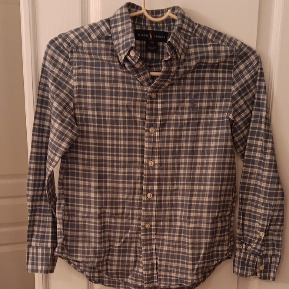 Ralph Lauren Double RL Blue Classic Button Down Shirt